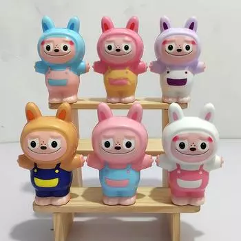 Kawaii Labubu мягкие игрушки медленно поднимающиеся сжимаемые ПУ антистрессовые игрушки для снятия стресса для взрослых детей подарок