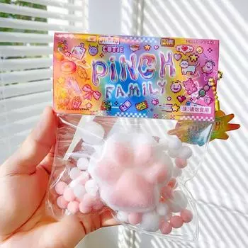 Kawaii милые кошачьи лапы, сжимающие игрушки, медленный отскок, декомпрессионная игрушка, снижение стресса, декомпрессия, детская игрушка для детей, сенсорные игрушки