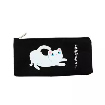Kawaii милый японский кот холщовый пенал школьные принадлежности студенческие канцелярские принадлежности пенал сумка для хранения косметики ручка сумка подарок