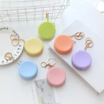 Kawaii милый силиконовый кошелек для монет для женщин и девочек, брелок для ключей, маленький кошелек, сумка для монет, мини-кошелек, кабель для передачи данных, ключ, сумка для наушников, кошельки, подарок для ребенка оранжевый