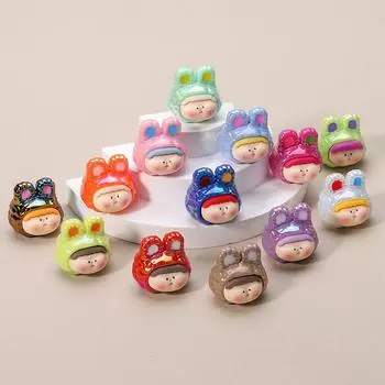 Kawaii Мини-кукла из смолы Микро-ландшафтные украшения Миниатюрные фигурки Украшения для дома своими руками Аксессуары для салона автомобиля Подарки