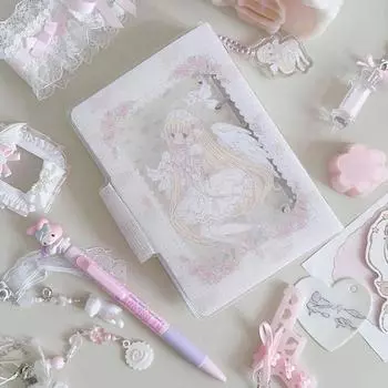 Kawaii Мини Портативный Блокнот Блокнот Для Ежедневных Заметок Школьные Канцелярские Принадлежности Удобный Для Ношения Милый Блокнот С Подвеской розовый