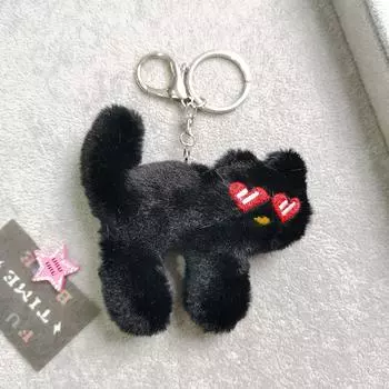 Kawaii Мягкая игрушка-животное Маленькая кошечка Брелок Плюшевая сумка Автомобильный брелок Подвеска Детские мягкие игрушки-животные