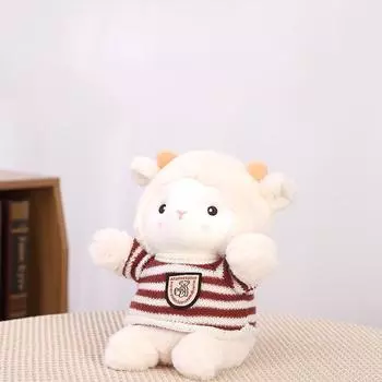 Kawaii мультфильм 23 см кафе овечка плюшевая игрушка мягкая кукла альпака Kawaii животное подушка подарок на день рождения для детей девочка C