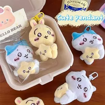 Kawaii мультфильм милый плюшевый кукольный брелок креативный плюшевый кукольный школьный рюкзак кулон украшения аксессуары подарки