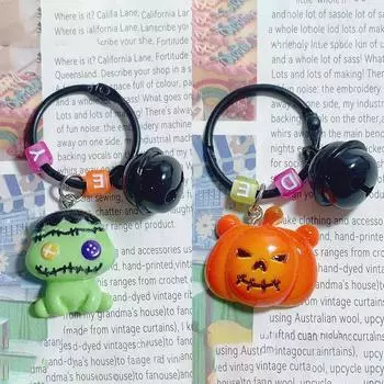 Kawaii мультфильм смола паук скелет тыква кулон брелок креативный Хэллоуин брелок рюкзак украшения аксессуары подарки