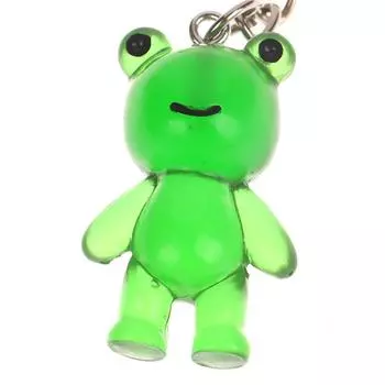 Kawaii мультфильм животные лягушка светящийся брелок креативная девушка сердце светится в темноте брелок сумка кулон автомобиль ключи аксессуары 8.5cm