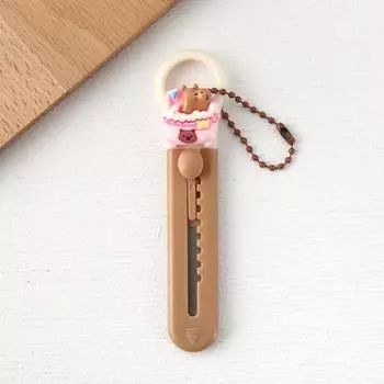 Kawaii мультяшный милый мини-нож с изображением морской свинки, портативный мини-резак для бумаги, открывалка для коробок, студенческие канцелярские принадлежности, офисные принадлежности