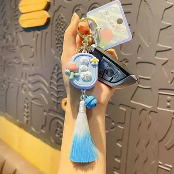 Kawaii New Year keychain Good luck Car Keychain Good luck Festive keychain New Year светло-зеленый