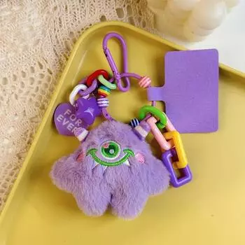 Kawaii One Big Eye Monster Plush Pet Lovers Брелок Подвеска Пары Брелок Подвески Автомобильный Брелок