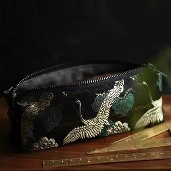 Kawaii Пенал Ретро Пенал Школьные Штаны Scolaire Тканевые Вышитые Пеналы Студенческие Канцелярские Пеналы