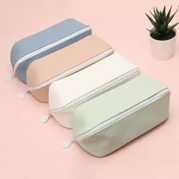 Kawaii пеналы большой емкости пенал школьные принадлежности из искусственной кожи канцелярские принадлежности милый пенал для школы крутые пеналы белый