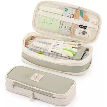 Kawaii пеналы большой емкости, пенал, сумка-держатель для девочек, офисный студенческий органайзер для канцелярских принадлежностей, школьные принадлежности