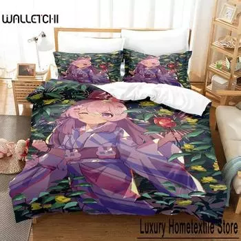 Kawaii Pipkin Pippa Bedding Set Single Twin Full Queen King Size Bed Set Adult Kid Bedroom Duvet cover Sets Anime Bed Sheet Set 70x133cm 2pcs