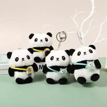 Kawaii плюшевая игрушка панда брелок милый плюшевый брелок в виде животного рюкзак кулон брелки игрушки подарок на день рождения для детей