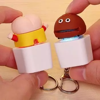 Kawaii Pobo Chicken Брелок Светящийся Игрушечный Брелок Мультяшный Брелок Подвеска Студент style 1