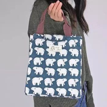 Kawaii портативная термосумка женская детская школьная термоизолированная ланч-бокс сумка-тоут для еды маленькая сумка-холодильник