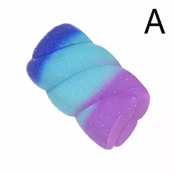 Kawaii Rainbow Candy Cake Медленно растущий крем Мягкие ароматизированные подарки Изысканное облегчение Рождество T0D9 colorful-one-size