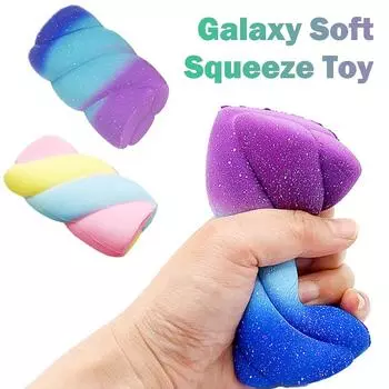 Kawaii Rainbow Candy Cake Медленно растущий крем Изысканный подарок для облегчения стресса с ароматом Рождества N9B6 colorful-one-size