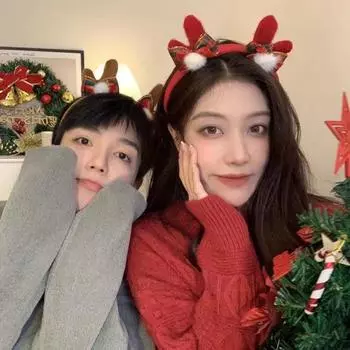 Kawaii рождественские заколки для волос заколка для волос в виде лося, женская заколка для волос для девочек, заколки для рождественской вечеринки, детские головные уборы для косплея 2025, новогодний декор As picture