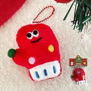 Kawaii Рождественский плюшевый брелок мультфильм Санта-Клаус Рождественская елка мягкая кукла брелок сумка кулон рождественский подвесной декор подарок