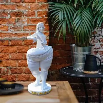 Kawaii самомотивирующая фигурка Мини Вдохновляющая настольная поделка Скульптура Богини для похудения Рождество золотой