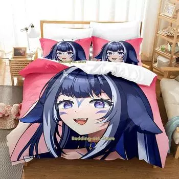 Kawaii Shilily Комплект постельного белья Single Twin Full Queen King Size Комплект постельного белья Adult Kid Спальня Пододеяльники Наборы Аниме Новый 70x133cm 2pcs