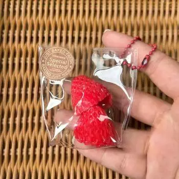 Kawaii симуляция стресса игрушка липкая Tpr мини фруктовая сумка брелок кулон помощь супер мягкая сжимаемая игрушка подарки для детей A7