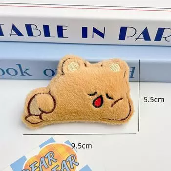 Kawaii Sleepy Bear брелок кулон милый мультфильм плюшевая кукла брошь изысканный рюкзак украшения аксессуары подарки на день рождения