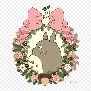 Kawaii Studio Ghibli Ghibli Museum Studio Ghibli железные нашивки для одежды, наклейки-аппликации на одежду, термочувствительная нашивка на заказ