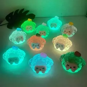 Kawaii светящиеся мини-фигурки из смолы куклы микропейзаж украшения для дома украшения для салона автомобиля материалы для самостоятельного изготовления аксессуары