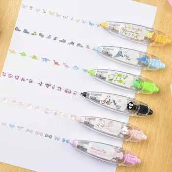 Kawaii туфли с бантом в виде пингвина, декоративная корректирующая лента с героями мультфильмов, корейский милый корректор «сделай сам», дневник, канцелярские принадлежности, школьные принадлежности, подарок