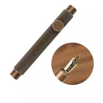 Кавайи Ретро Роскошные Канцелярские товары EF/F/Изогнутое Латунное Перо Ручка для письма Чернильная ручка Перьевая ручка F