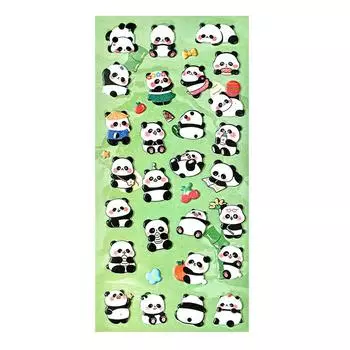 Кавайные мультяшные 3D объемные наклейки панда стерео пузырь наклейка для скрапбукинга дневник альбом украшения канцелярские принадлежности наклейка