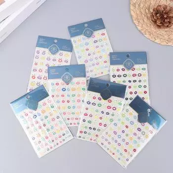 Кавайные накладные ногти, наклейки для рта, наклейки для дизайна ногтей, водонепроницаемые, отрывающиеся наклейки для ногтей as the picture