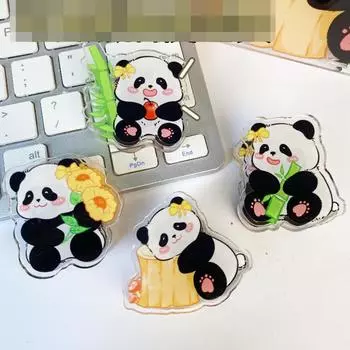 Кавайные пружинные зажимы Capybara Мультяшные пружинные зажимы из толстого пластика Офисные полезные зажимы Канцелярские принадлежности для студентов