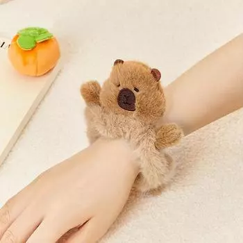 Кавайные резинки для волос Capybara, милые мультяшные животные, плюшевые резинки для волос, держатели для хвостиков для девочек, милые аксессуары для волос
