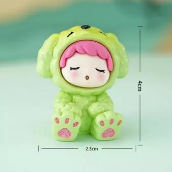 Кавайные резиновые фигурки собак из аниме-мультфильмов, модель куклы ручной работы, украшение для дома, автомобиля, подарок для детей и взрослых