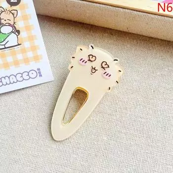 Кавайный мультфильм Chiikawa, самонасмешливый медведь, акриловый зажим в виде утконоса, аксессуары для волос в стиле Харадзюку, детские подарки на день рождения для девочек