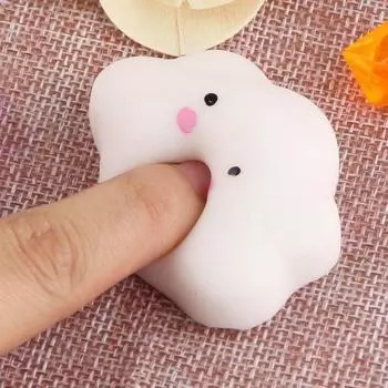 Кавайный Сквиши Мини Облачко Сжимаемый Мягкий Нажимаемый Снимающий Стресс Медленно Поднимающийся Промо-Игрушка