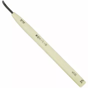 Kawasei Hamono Kogyo Professional Chisel CB2 Round Curved 3mm Depth Height 21cm Ширина Body: 1.1см тело: тело: 1.7cm