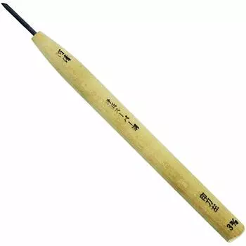 Kawasei Hamono Kogyo Professional Chisel CJ2 Stamp Left 3mm Depth Height 21cm Ширина Body: 1,2 см тело: тело: 1,6 см