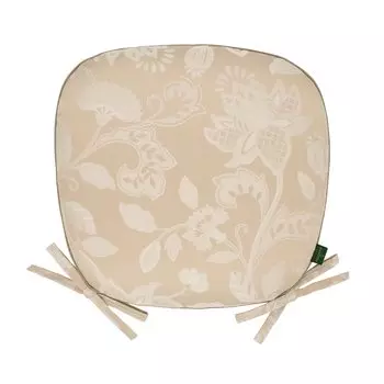 Kawashima Textile Cercon MINTON Dining Seat Cushion Grace Haddon Beige LN1207 4543cm