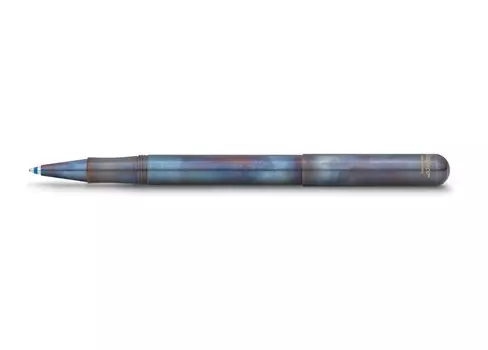 Kaweco Ballpoint Pen Lilliput Fire Blue With Cap Genuine Imported Product Oil-based LIBC-FB