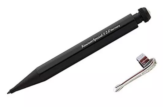 KAWECO exclusive SPECIAL MINI Special Mini Pencil Black Classic design on a slender [With clip] [2.0mm] body!