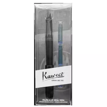 Kaweco Fountain Pen F Fine Point Pakeo All Black 10002250 Blister Regular Imported Product
