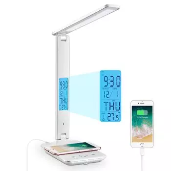 KAWEINA Стол письменный, учебный, сенсорный, настольный, легкий, с естественным ABS-светом, лампа, стол, стильный, 5-уровневая тонировка, 3-уровневая тонировка, датчик,