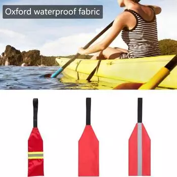 Kayak Tail Flag Reflective Waterproof Strong Toughness Reminder Oxford Fabric Highly Visible Kayak Safety Flag Safety Equipment A