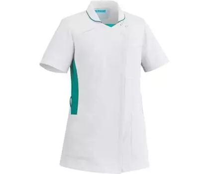 KAZEN Scrub Белый x Зеленый M Женский 058-22