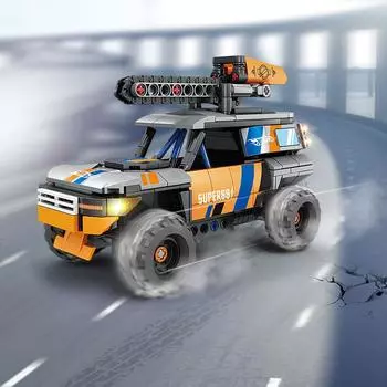 KAZI KY67302 модель военной серии коричневый внедорожный банк автомобильный строительный блок модель детские развивающие игрушки мальчик подарок China